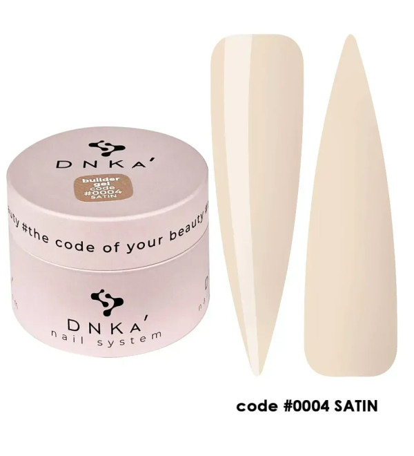 Гель для наращивания DNKa Builder Gel №0004 Satin, 15 мл